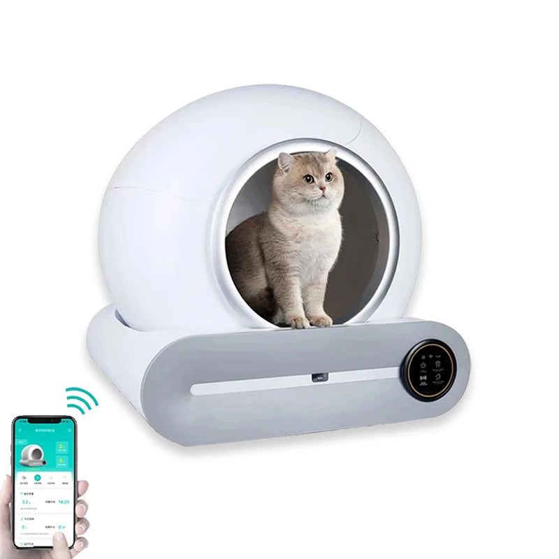 Caixa de Areia Automática para Gatos